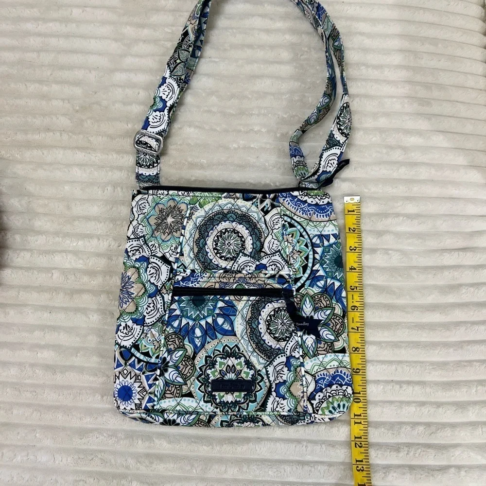 Vers Bradley Sketched Medallion Pattern Hipster Bag Color Blue, Green,White &Tan